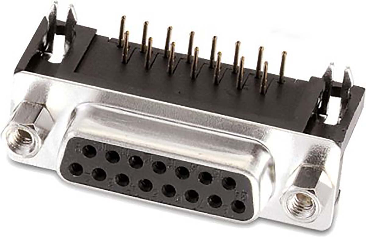 Wurth Elektronik WR 618 9 Way Angled D-sub Connector Socket, 2.77 Pitch, with 4-40 Screw Locks