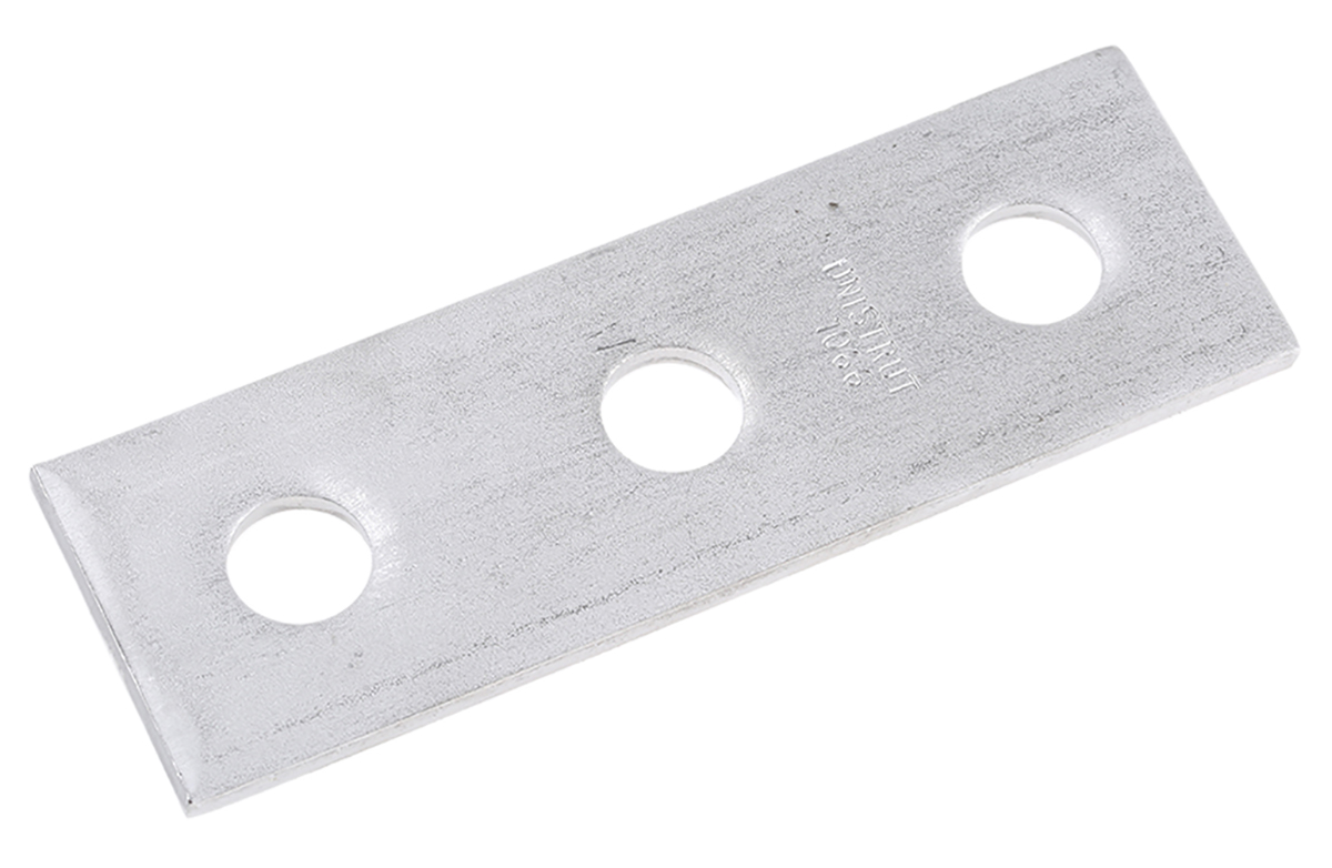 Stainless Steel Rectangular Bracket 3 Hole, 14.3mm Holes, 120 x 40mm