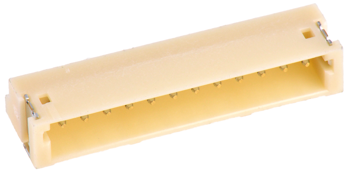 JST ZH Series Right Angle Surface PCB Header, 12 Contact(s), 1.5 mm Pitch, 1 Row, Shrouded