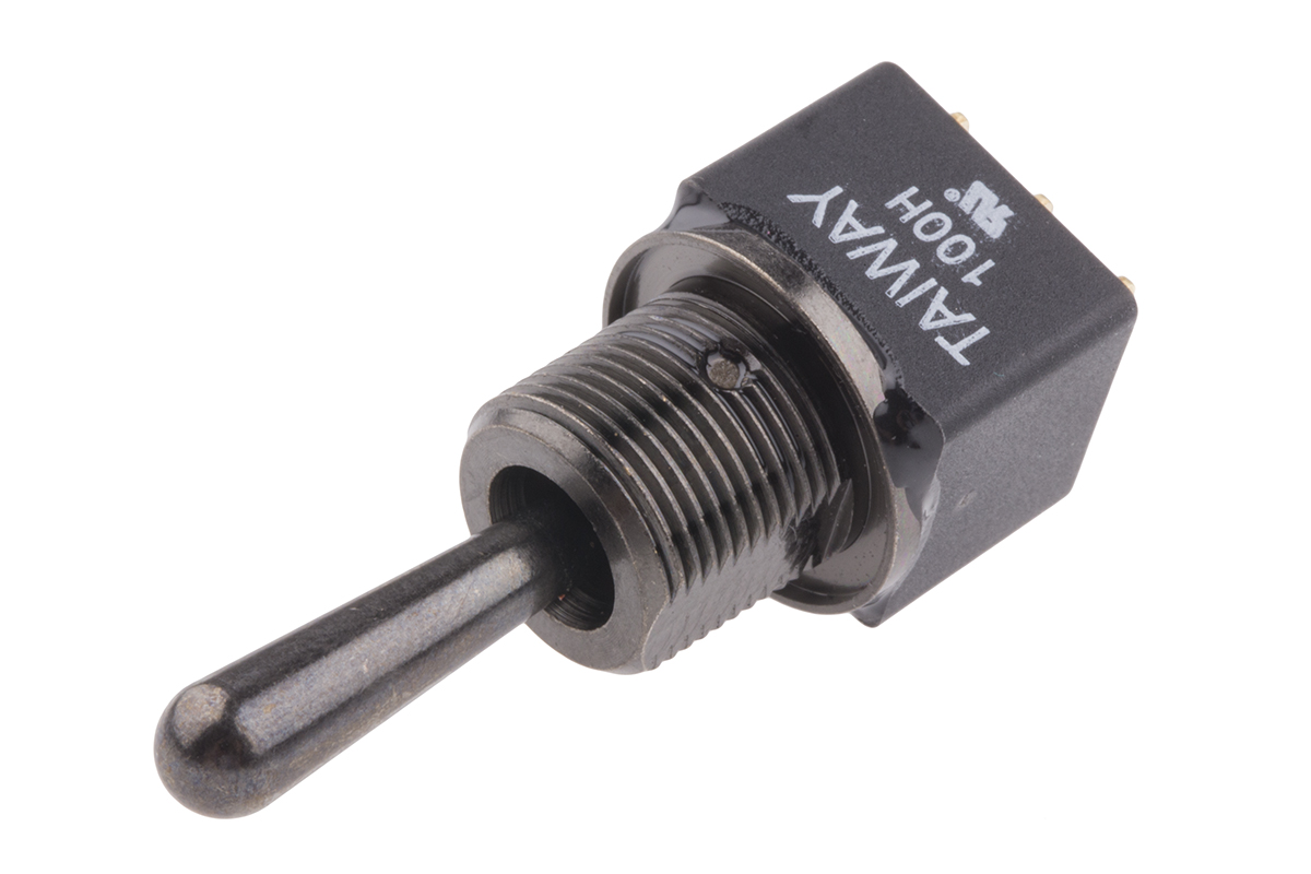 RS PRO Toggle Switch, PCB Mount, (On)-Off-(On), DPDT, Solder Terminal