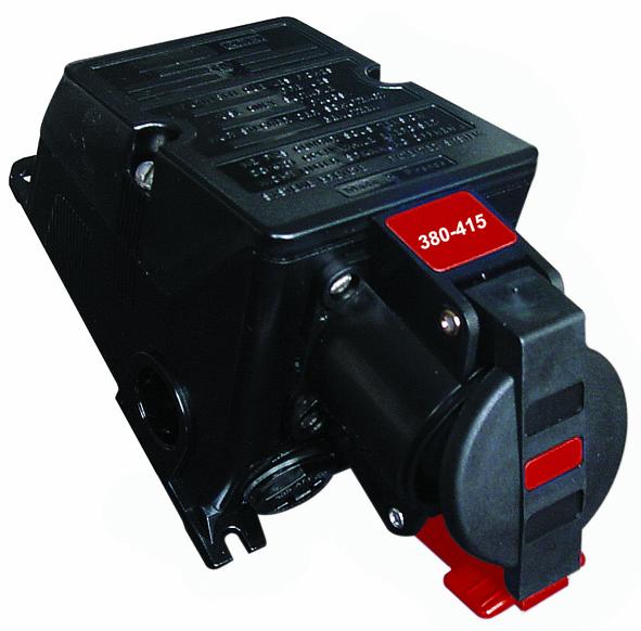 Emerson Appleton Surface Mount 2P + E Industrial Power Socket ATEX, IECEx, Rated At 16A, 20-25Vac 50/60Hz