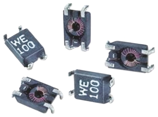 Wurth Elektronik, WE-SL1 Yes Surface Mount Common Mode Line Filter with a Ferrite Core, 10 μH Sectional Winding ±50 %