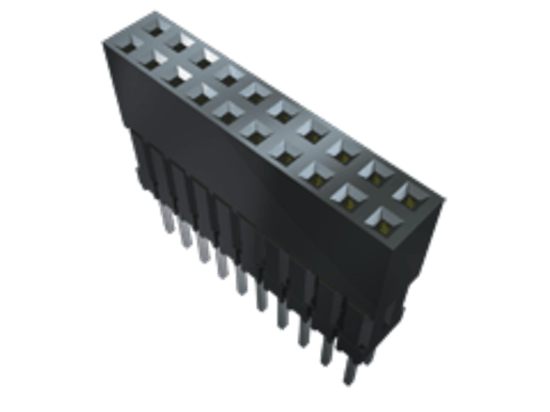 Samtec ESQ Series Straight Through Hole Mount PCB Socket, 40-Contact, 2-Row, 2.54mm Pitch, Solder Termination