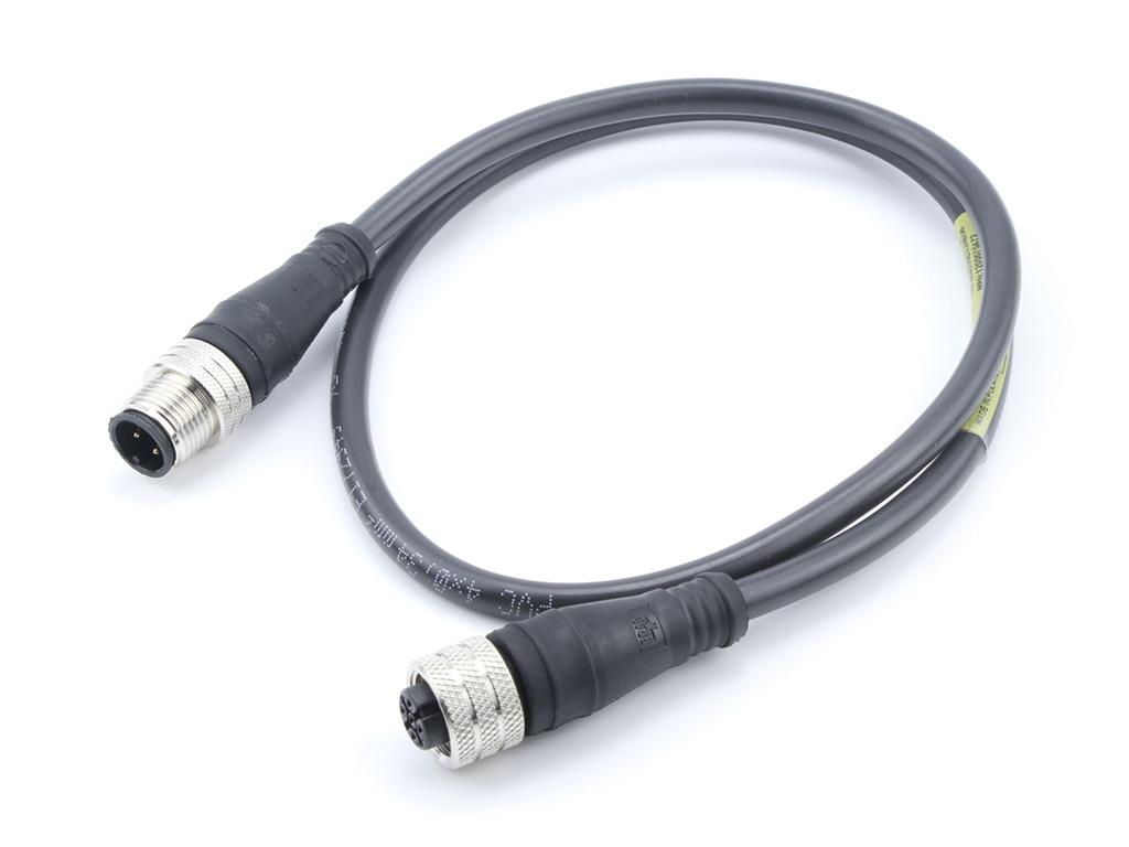 Brad from Molex Male 4 way M12 to Female 4 way M12 Sensor Actuator Cable, 10 m