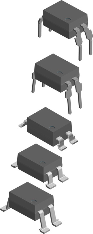 Vishay, VO618A-3 Phototransistor Output Optocoupler, Through Hole, 4-Pin DIP