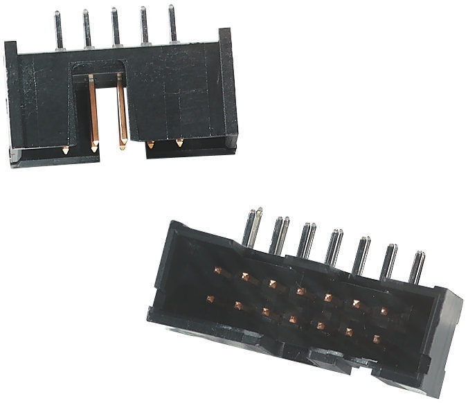 3M 2500 Series PCB Header, 14 Contact(s), 2.54 mm Pitch, 2 Row, Shrouded