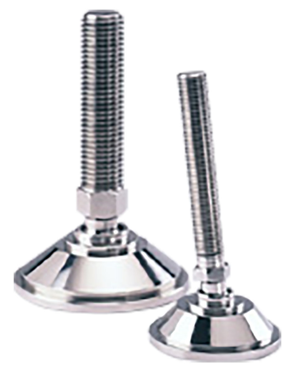 Nu-Tech Engineering M16 Stainless Steel Adjustable Foot, 2000kg Static Load Capacity 10° Tilt Angle