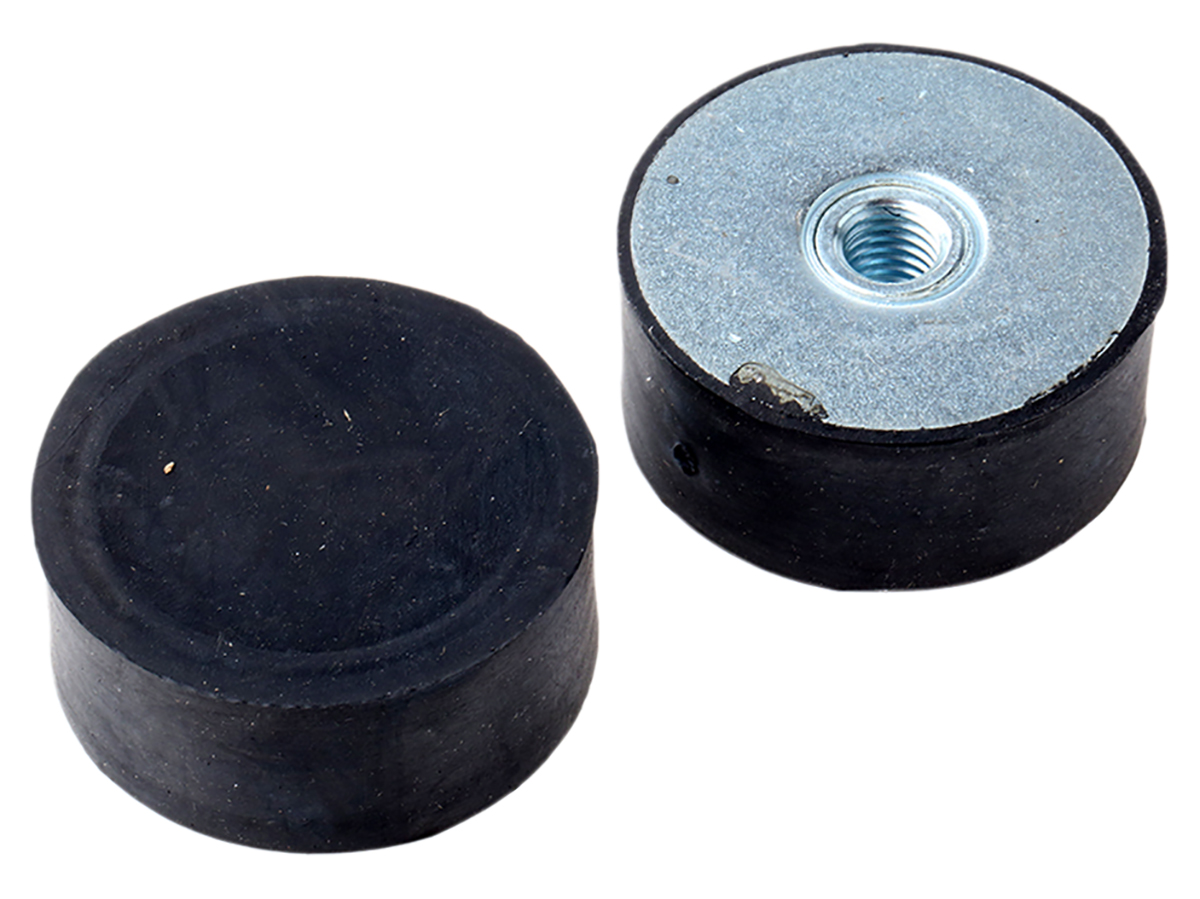 FIBET Cylindrical M10 Anti Vibration Mount, Female Buffer Foot with 420kg Compression Load