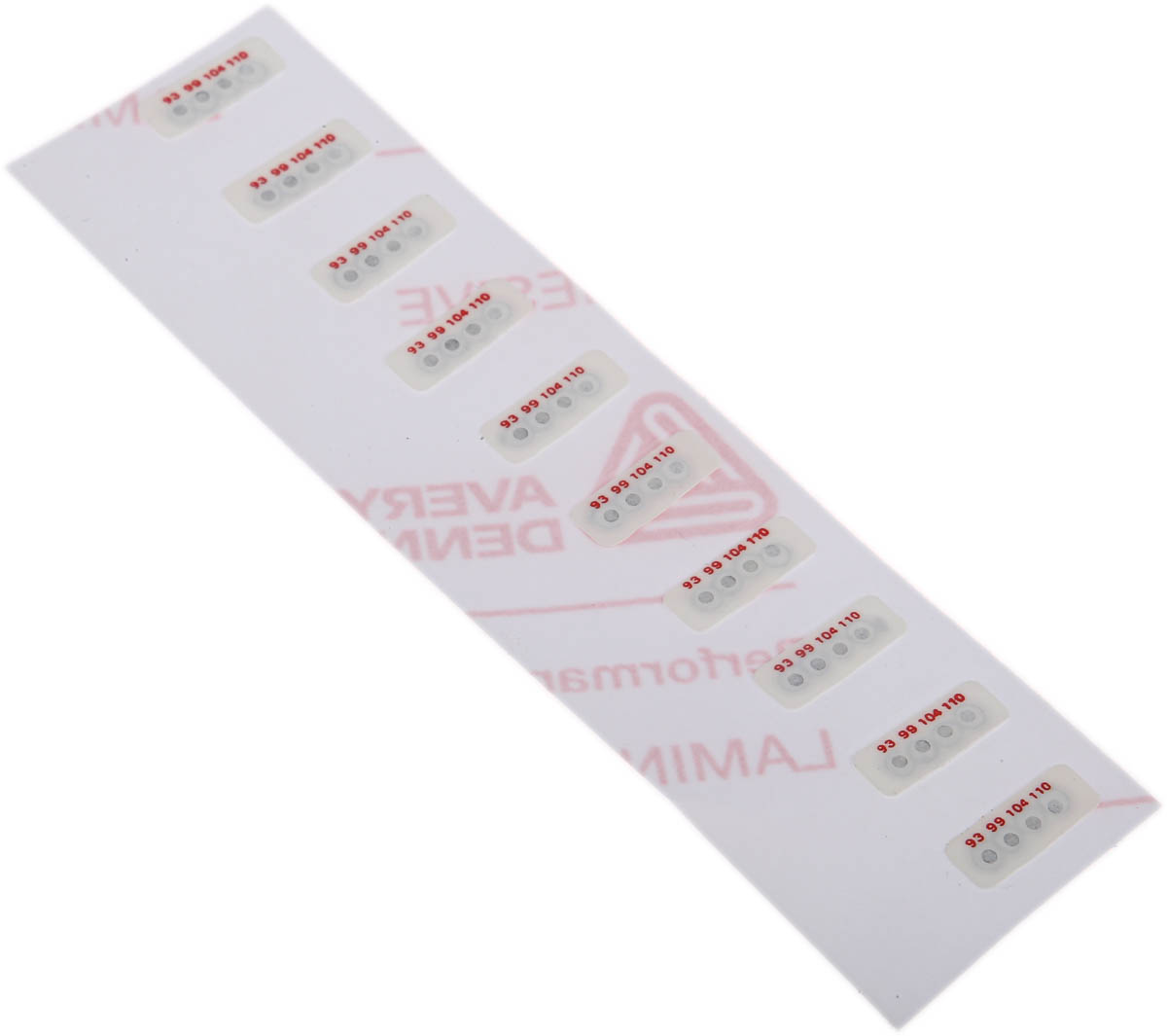 RS PRO Non-Reversible Temperature Sensitive Label, 93°C to 110°C, 4 Levels