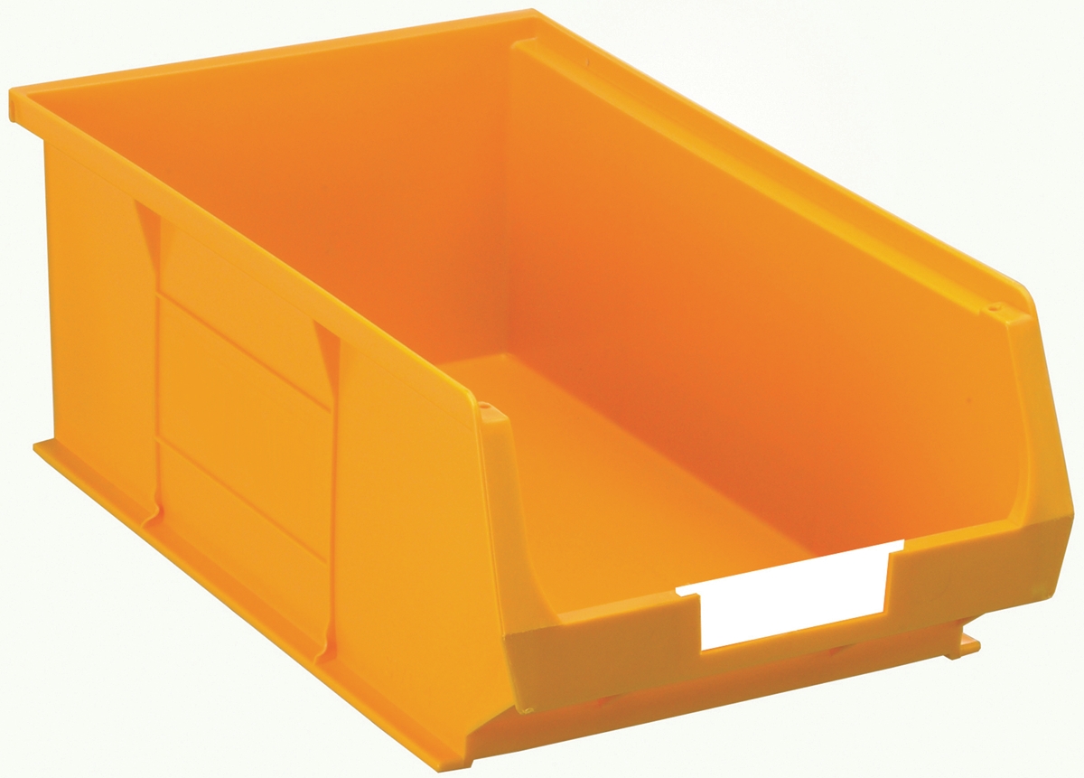RS PRO PP Storage Bin, 350mm x 205mm x 130mm, Yellow