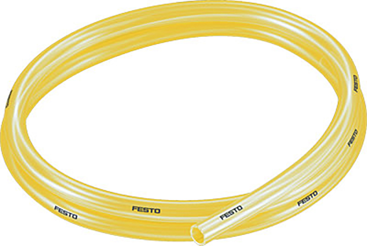 Festo Compressed Air Pipe Yellow Polyurethane 10mm x 50m PUN-H-T Series, 8048709