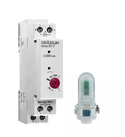 Grasslin Analogue DIN Rail Time Switch 230 V ac, 1-Channel