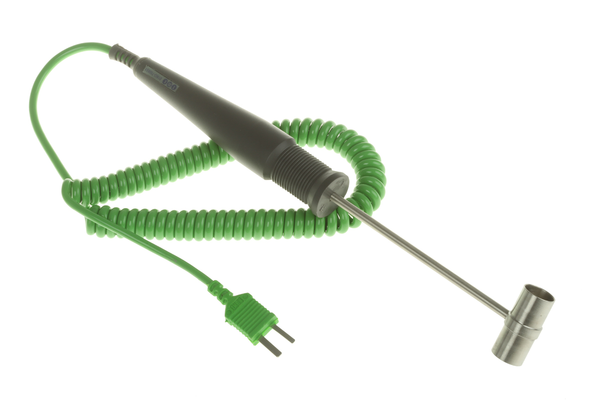 RS PRO Type K Thermocouple Air Temperature Probe, 110mm Length, 30mm Diameter, +750 °C Max, With SYS Calibration