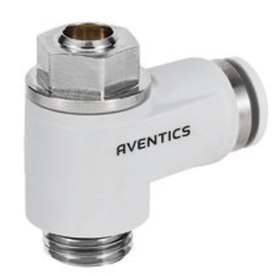 EMERSON – AVENTICS CC04 Series Tube Flow Valve, 4mm Tube Inlet Port x M5 Male Outlet Port, R412010564