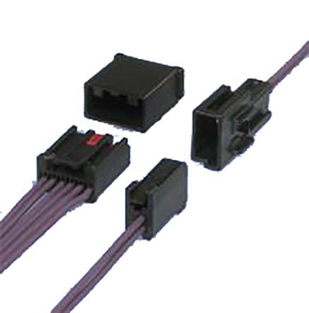 JST, AIT-II Automotive Connector Socket Black 6 Way, Crimp Termination AIT2PB-06-1AK