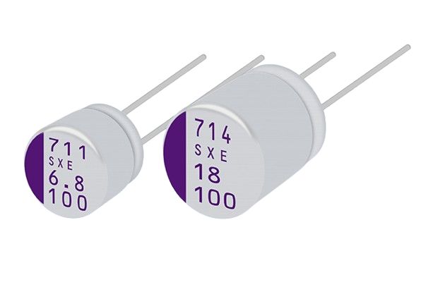 Panasonic 27μF Through Hole Aluminium Polymer Capacitor, 100V