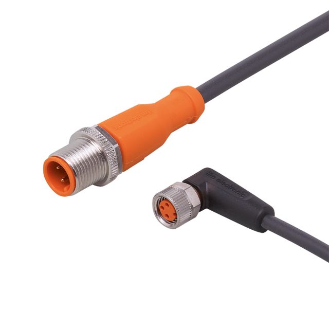 ifm electronic Male 1 way M12 to Female 1 way M8 Sensor Actuator Cable, 0.6 m