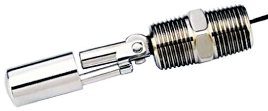 Sensata Cynergy3 SSH66TU Series Horizontal Stainless Steel Float Switch, Float, 1m Cable, NO/NC, 24V ac Max, 24V dc Max