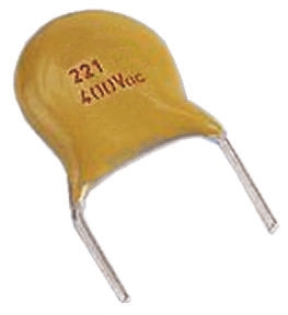 Vishay Single Layer Ceramic Capacitor (SLCC) 330pF 2kV dc ±10% Y5R Dielectric, F, Through Hole +125°C Max Op. Temp.