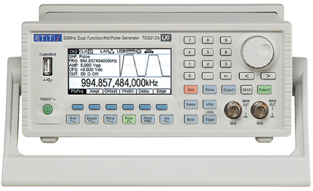 Aim-TTi TG5012A Function Generator, 1μHz Min, 50MHz Max, FM Modulation, Variable Sweep - With RS Calibration