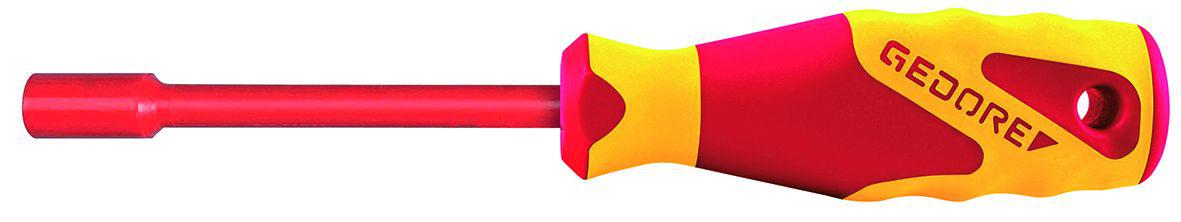 Gedore Hexagon Nut Driver, 4 mm Tip, VDE/1000V, 225 mm Overall