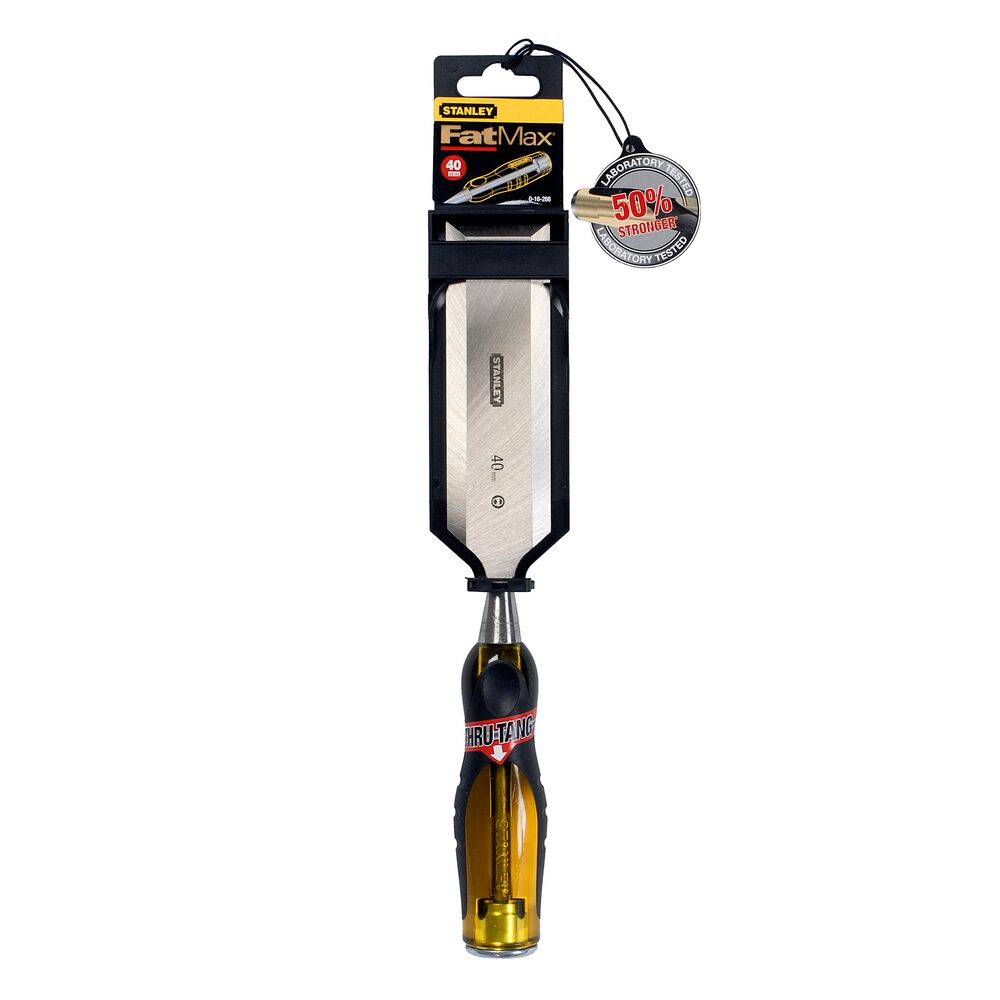 Stanley Chromium steel Wood Chisel, 390mm Length, 40 mm Blade Width