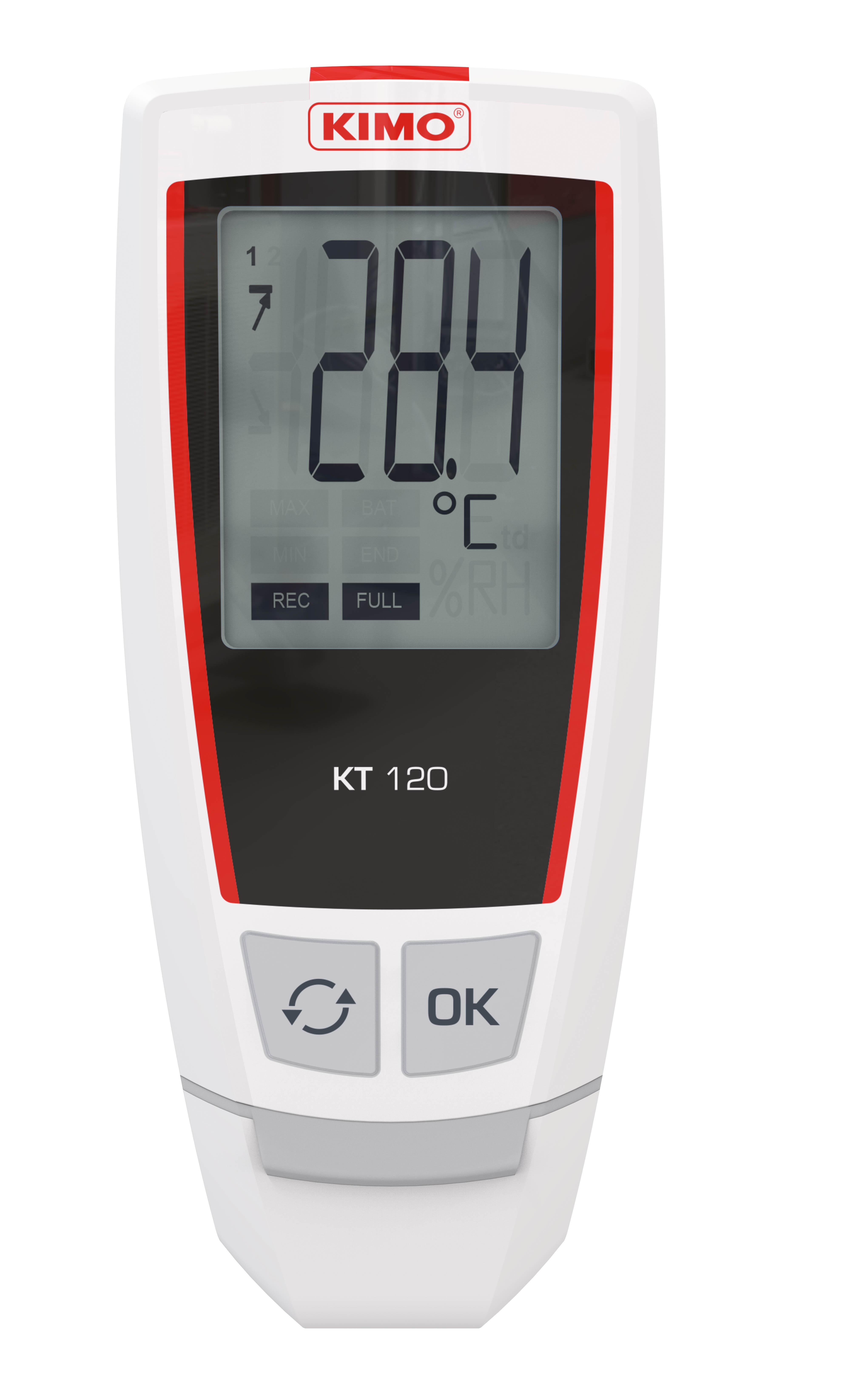 KIMO KT-120 Temperature Monitor, USB, 1 Input Channel(s)