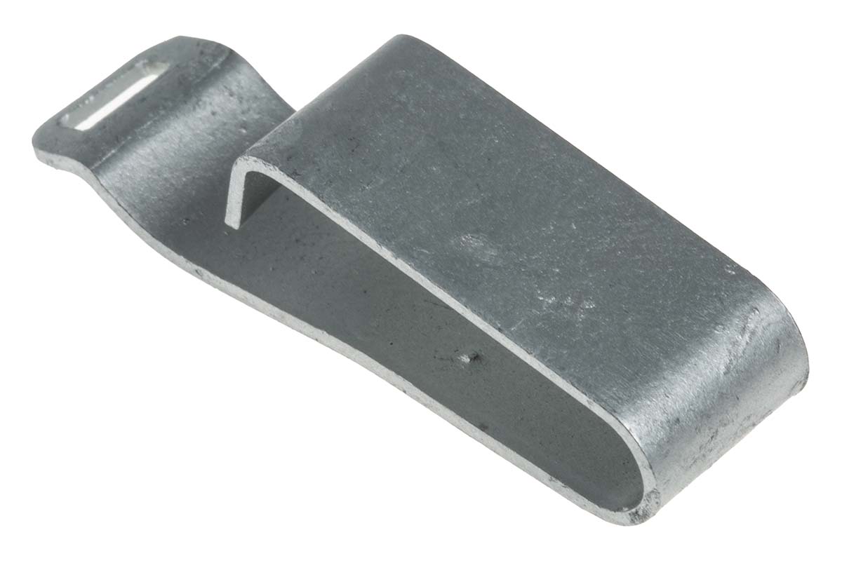 RS PRO Silver Galvanised Steel cable clamp, 16mm Max. Bundle