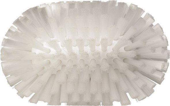 Vikan Medium Bristle White Scrub Brush, 40mm bristle length, Polyester, Polypropylene, Stainless Steel bristle material