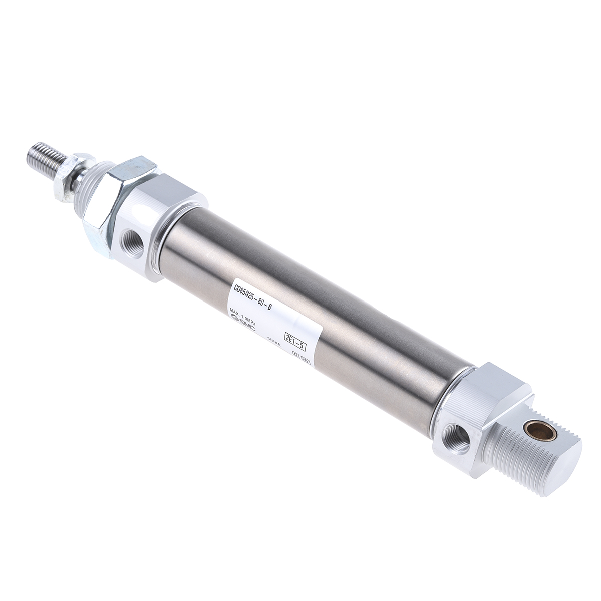 SMC 80 mm Pneumatic Piston Rod Cylinder - CD85 Series, Double Acting Acting
