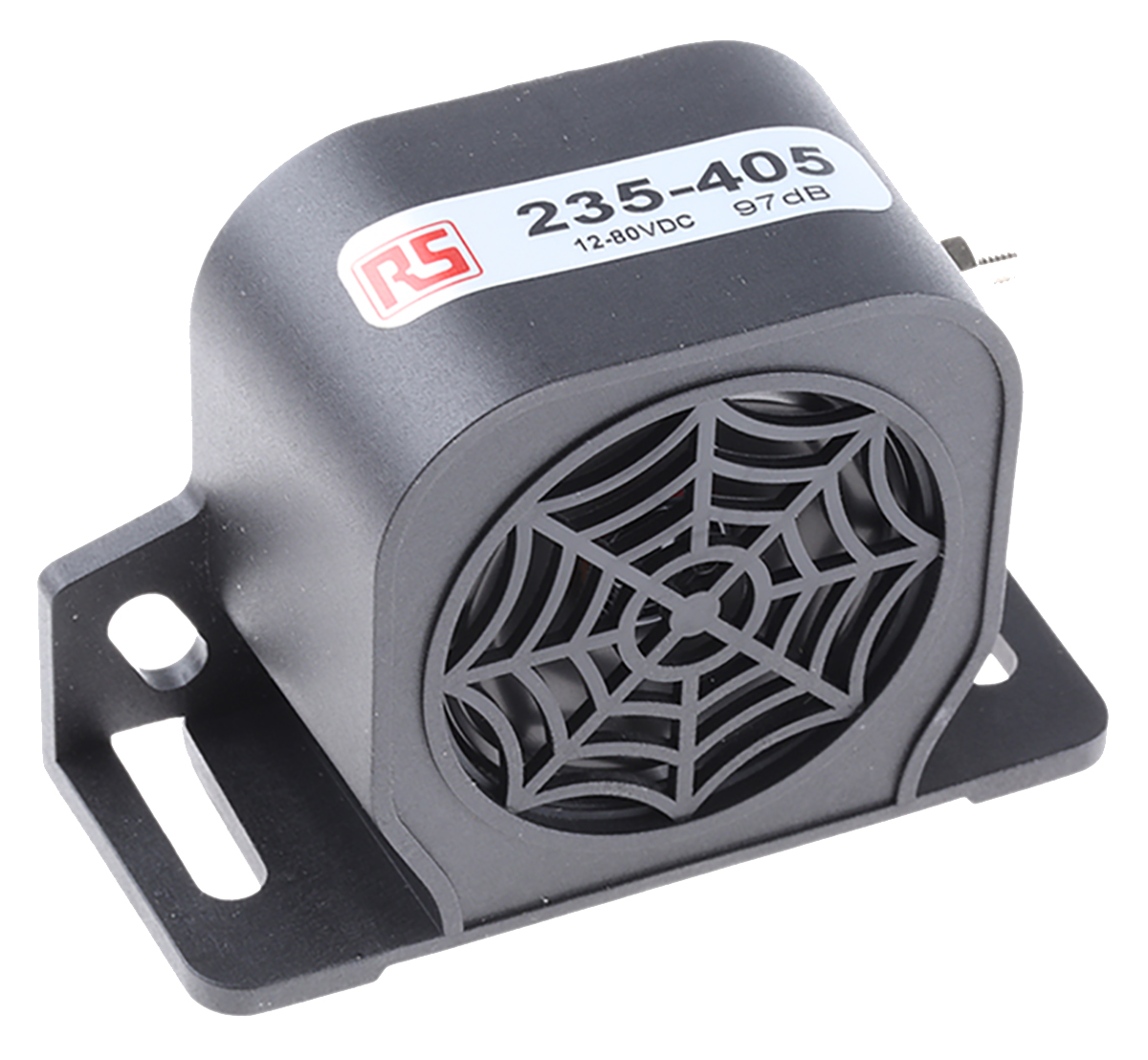 RS PRO Universal Electronic Sounder, 12 → 80 V dc, 97dB at 1 m, DC, Single-Tone