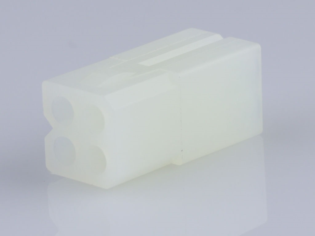 Molex, STANDARD .062" Female Connector Housing, 3.68mm Pitch, 4 Way, 2 Row