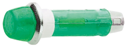 CAMDENBOSS Green Panel Mount Indicator, 240V, 8mm Mounting Hole Size, Solder Tab Termination