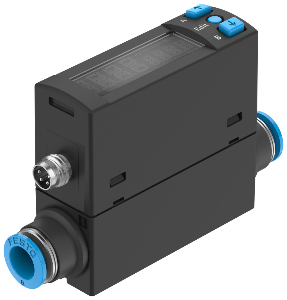 Festo SFAH Series Flow Sensor for Air, 4 l/min Min, 200 L/min Max
