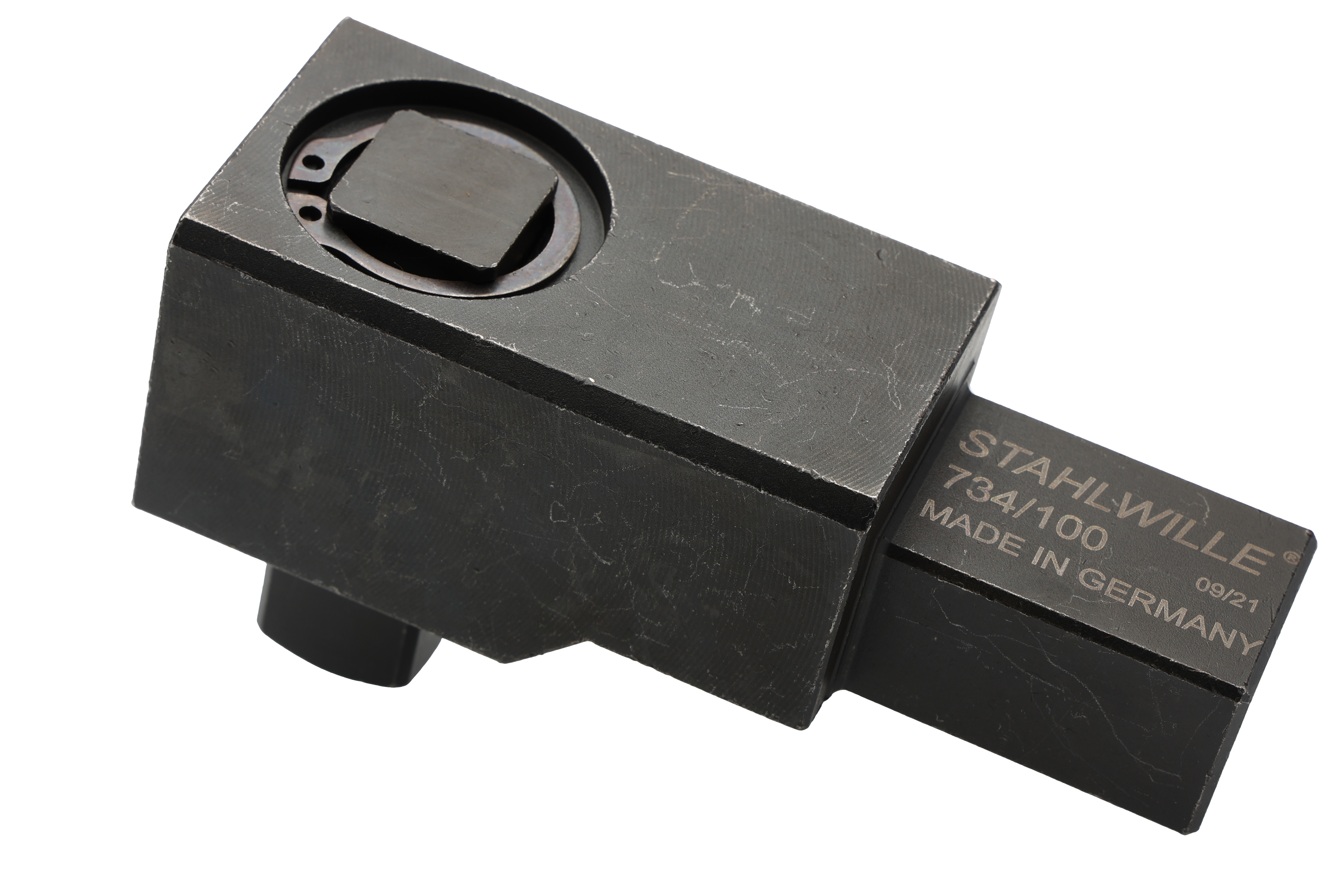STAHLWILLE 734 Series Square Square Drive Insert Tool, 65 mm, 22 x 28mm Insert, Black Oxidized Finish