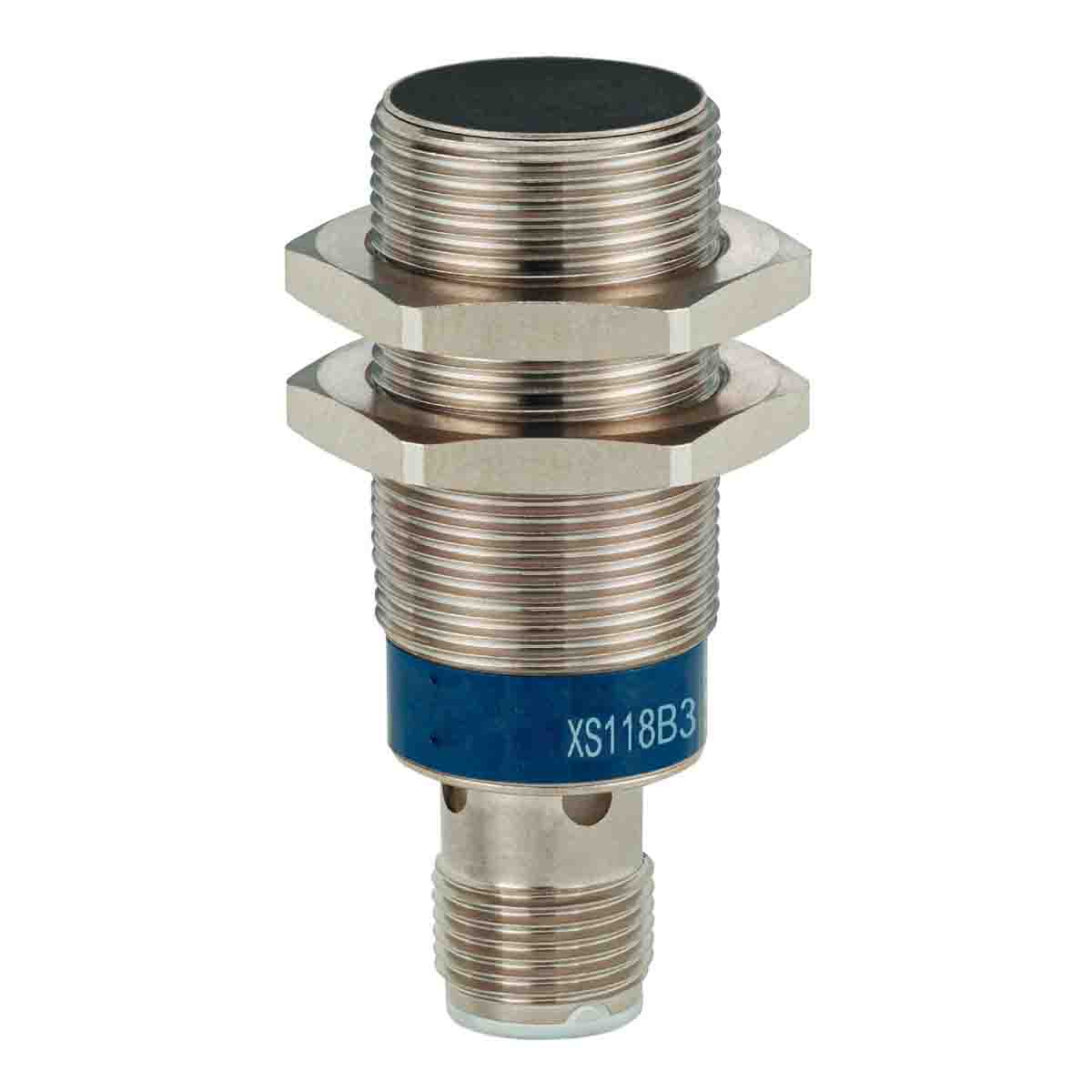 Telemecanique Sensors Inductive Threaded Barrel Proximity Sensor, M18, 8 mm Detection, PNP NC, 10 → 36 V dc, 12