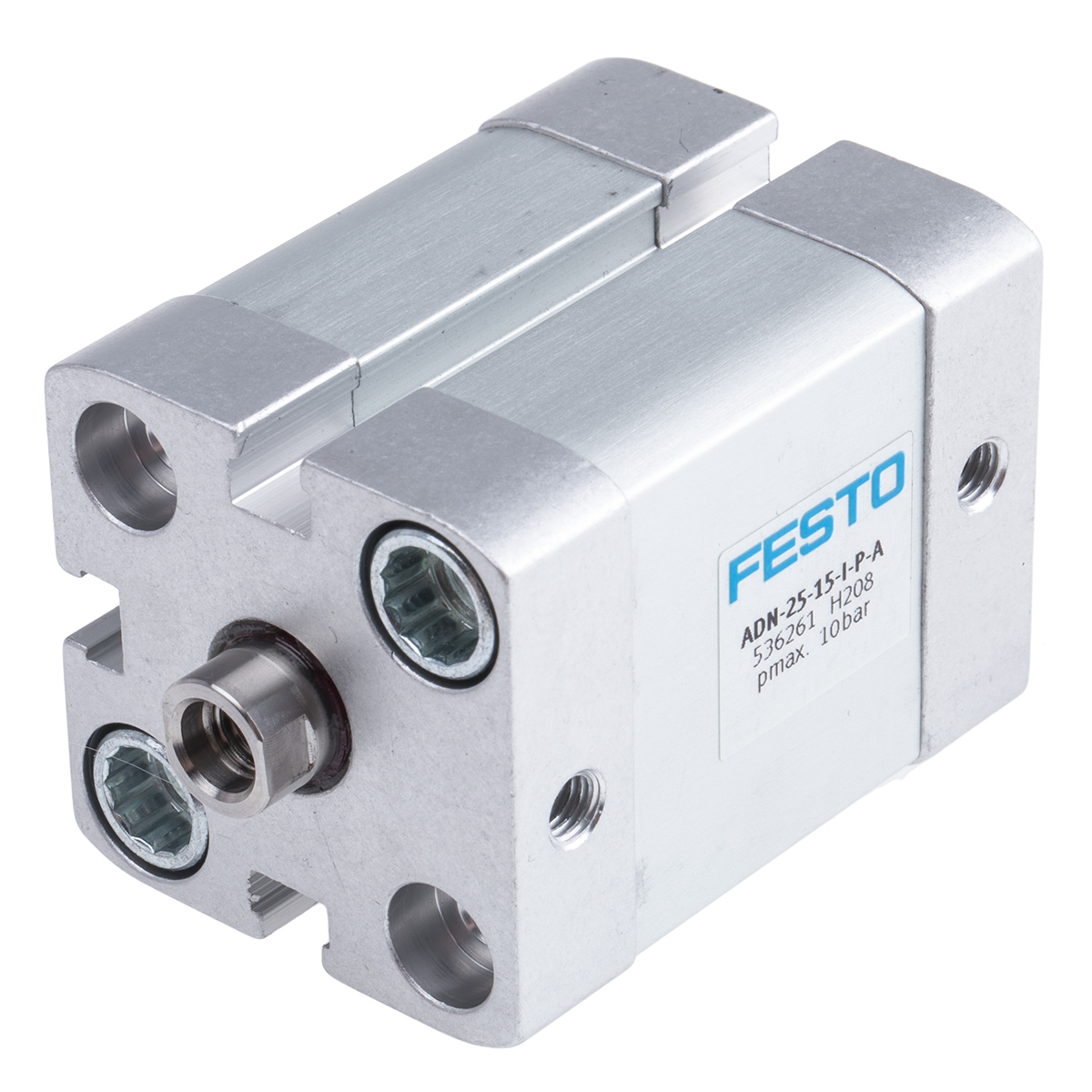 Festo Pneumatic Cylinder - 536261 25 mm Bore, 15 mm ADN Series, Double Acting Acting
