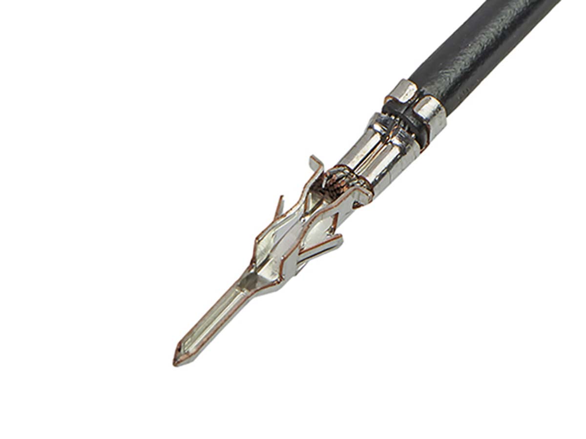 Molex Male Micro-Fit 3.0 to Unterminated Crimped Wire, 75mm, 0.50mm², Black
