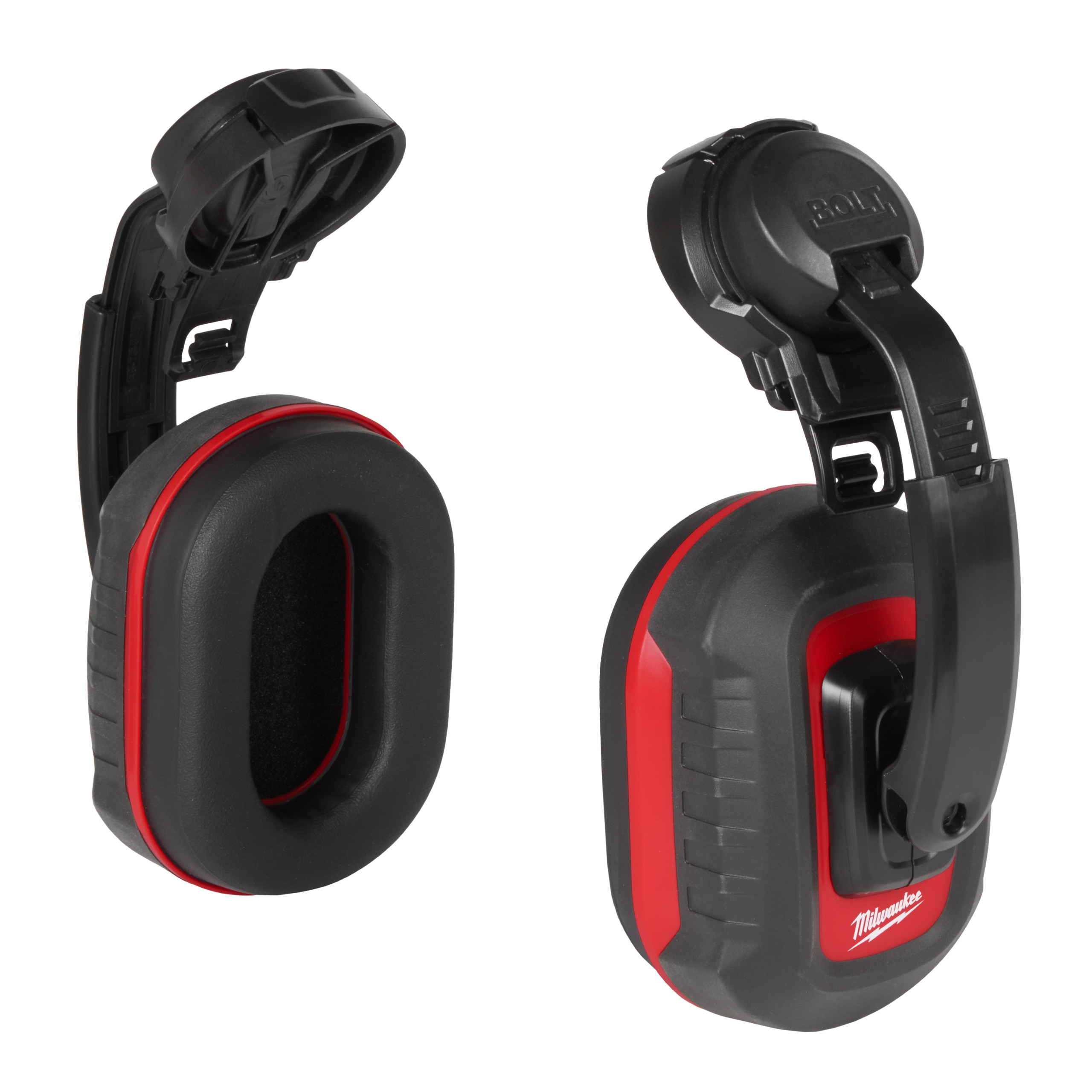 Milwaukee Bolt LP Wireless Speak & Listen Ear Defender with Headband, 30dB, Black, Red