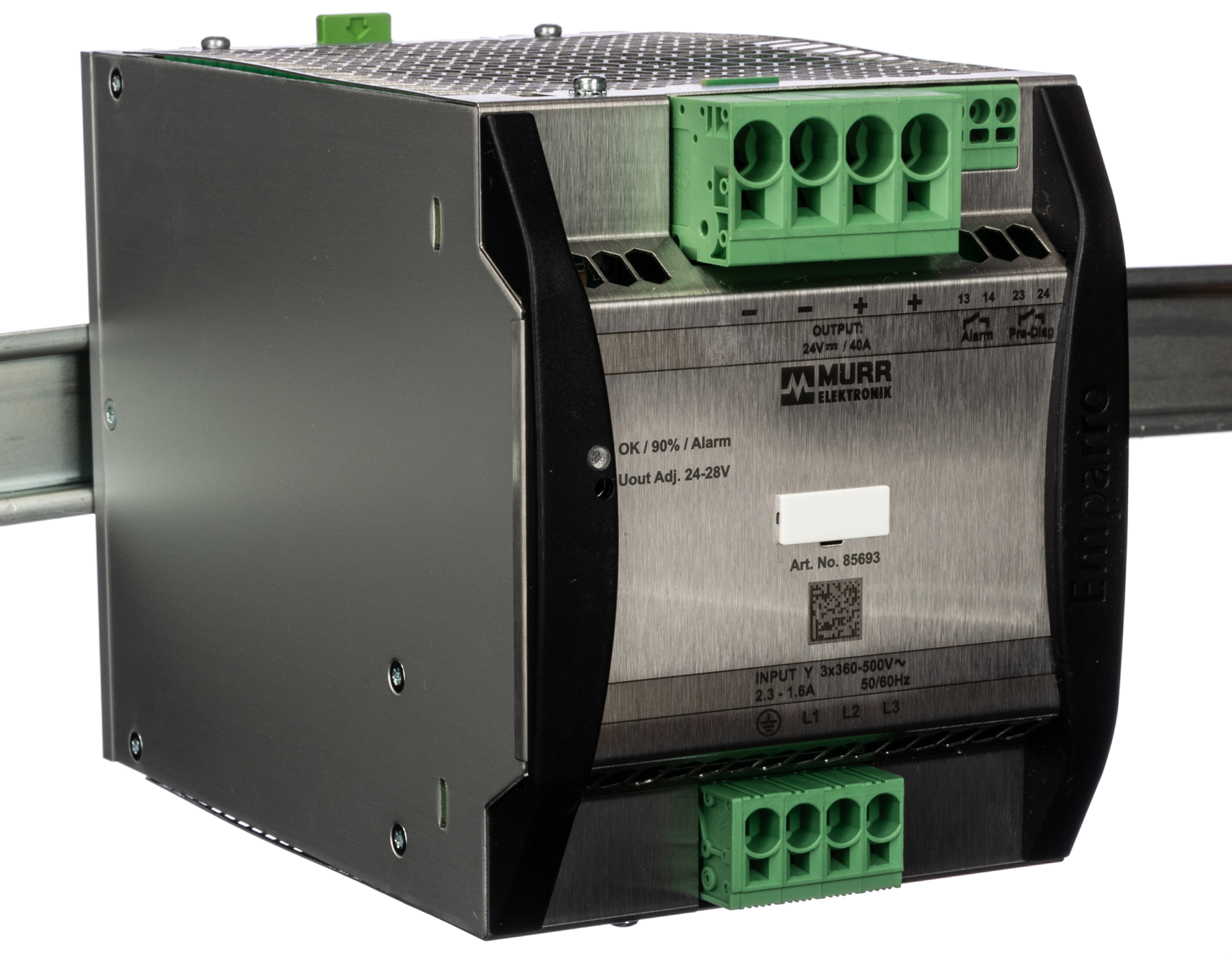 Murrelektronik Limited EMPARRO Switched Mode DIN Rail Power Supply, 400V ac, 24V dc dc Output, 40A Output, 960W