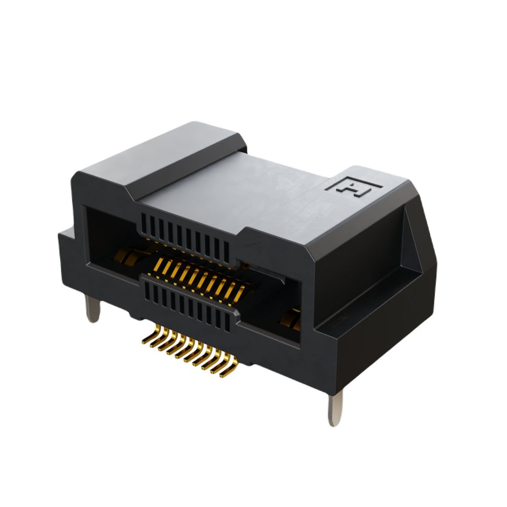 HARWIN FLECTO Series Horizontal Surface PCB Header, 20 Contact(s), 0.5 mm Pitch, 2 Row, Shrouded
