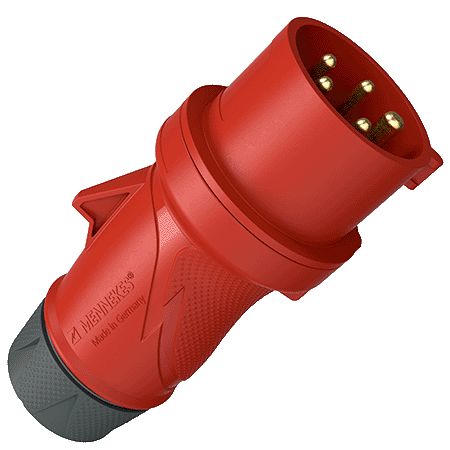 MENNEKES, PowerTOP Xtra IP54 Red 5P Connector Plug, Rated At 32A, 400 V
