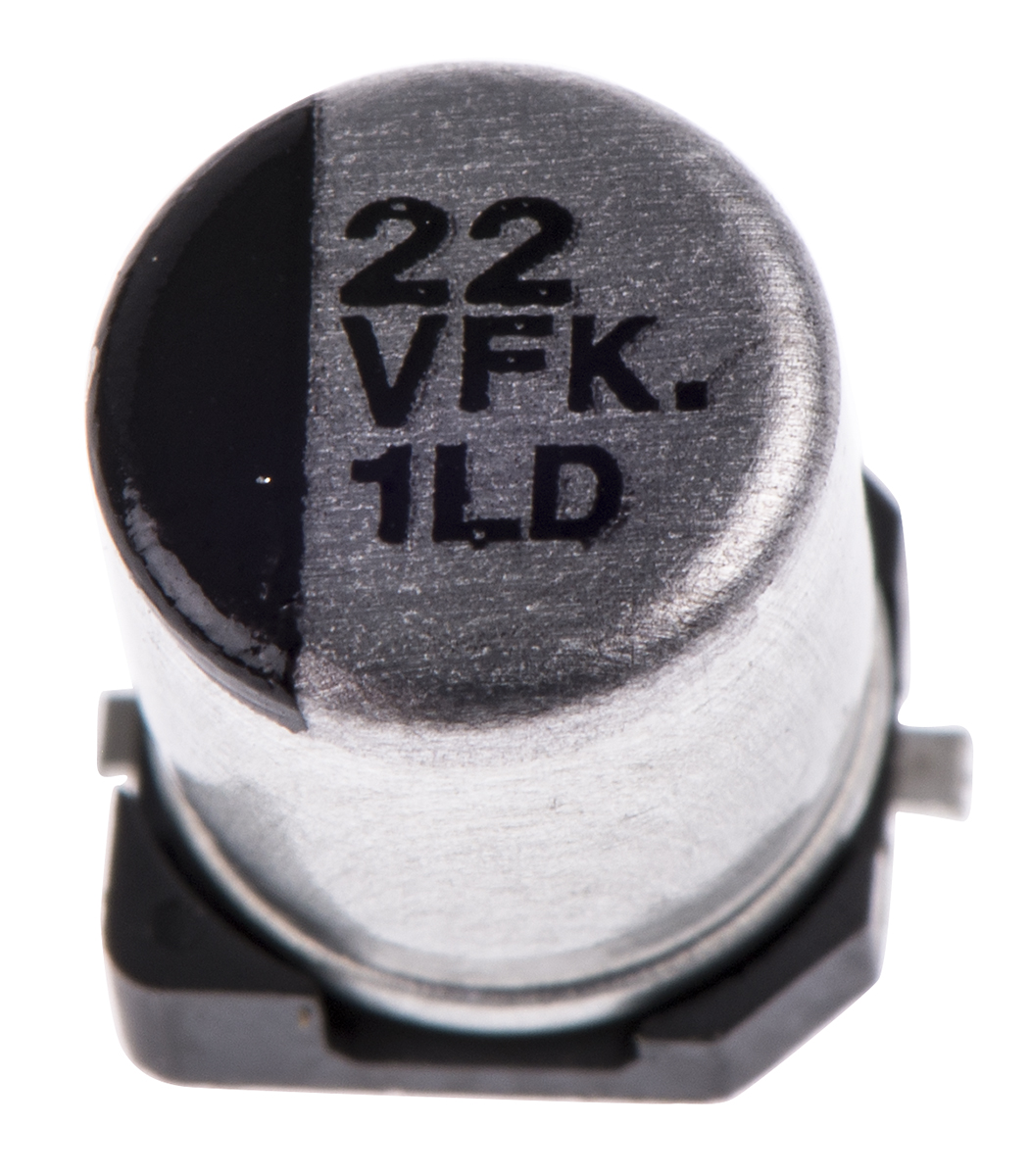 Panasonic 22μF Aluminium Electrolytic Capacitor 35V dc, Surface Mount - EEEFK1V220R