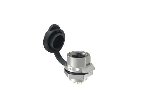 Amphenol Communications Solutions Circular Connector, 3 Contacts, Panel, M16 Connector, Socket, Female, IP67, MRD B