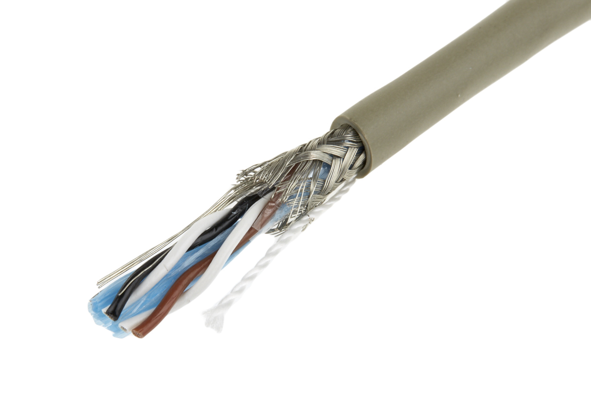 Alpha Wire ProTekt Series Data Cable, 2 Pairs, 4 Cores, 0.56 mm², Screened, 20 AWG, 50m, Screened Shield