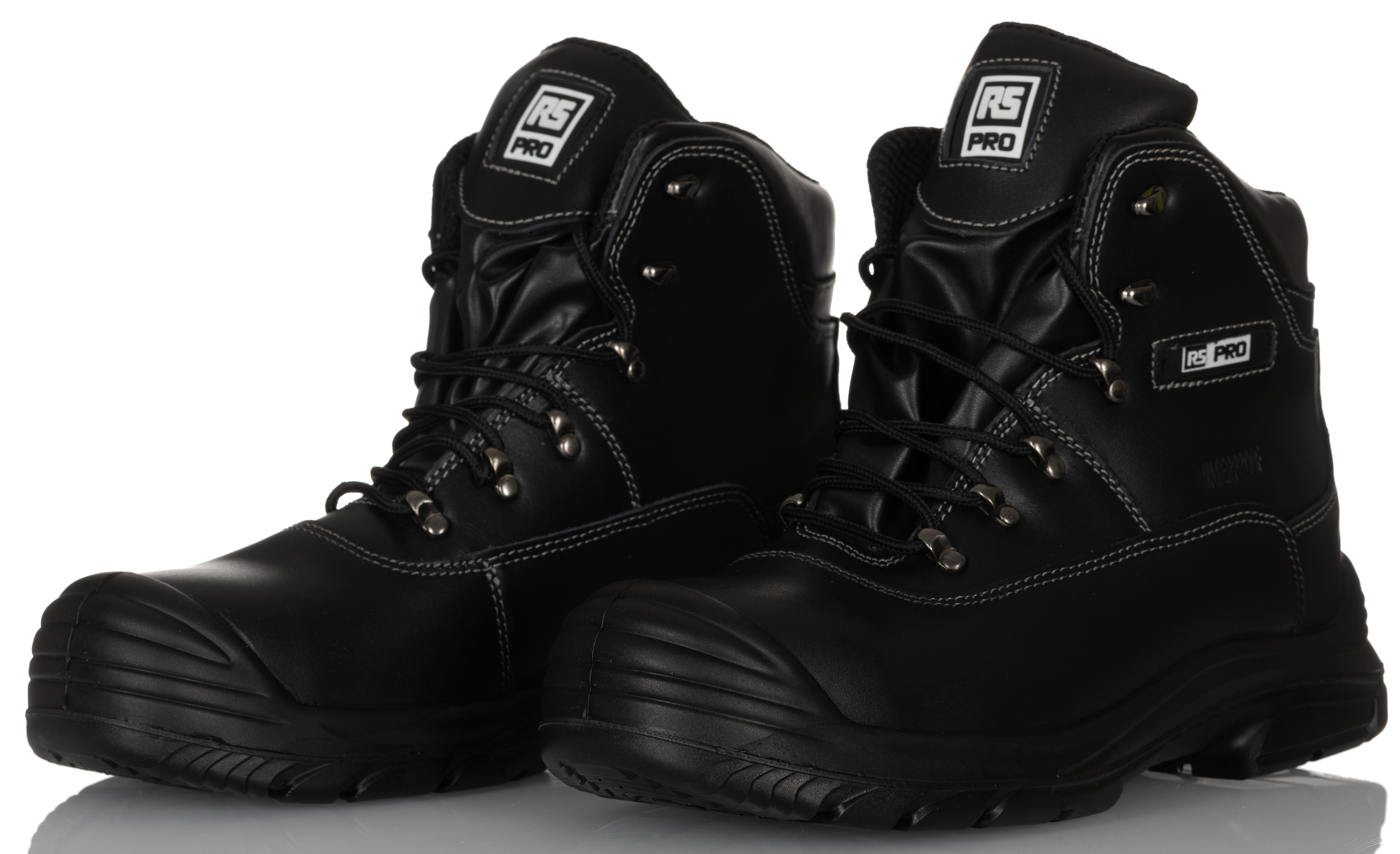 RS PRO Black Steel Toe Capped Unisex Safety Boot, UK 7, EU 41