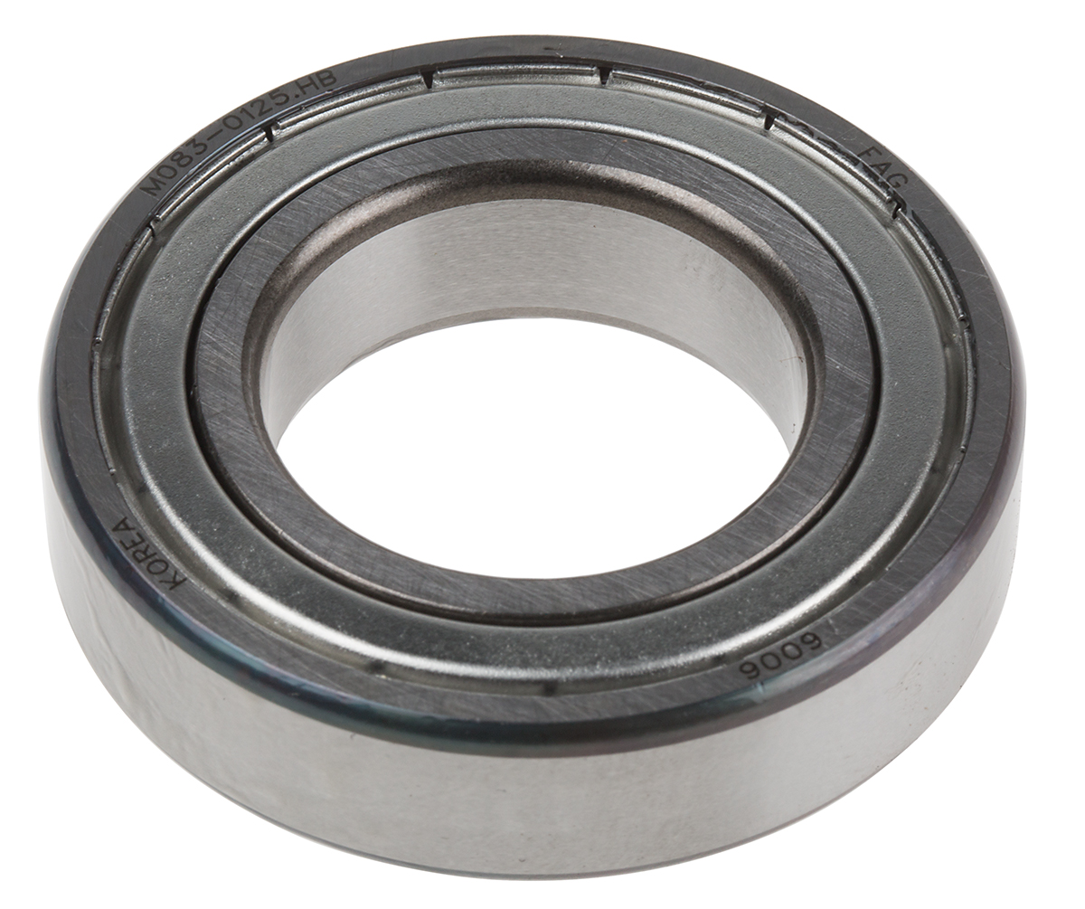 FAG 6006-2Z 1 Row Ball Bearing - 30 mm ID, 55 mm OD