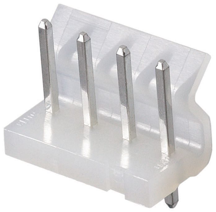 Molex SPOX Series Straight Through Hole Pin Header, 2 Contact(s), 5.08 mm Pitch, 1 Row, Unshrouded