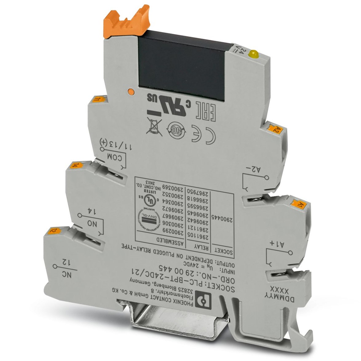 Phoenix Contact PLC-OPT Series Solid State Interface Relay, 28.8 V dc Control, 15 A Load, DIN Rail Mount