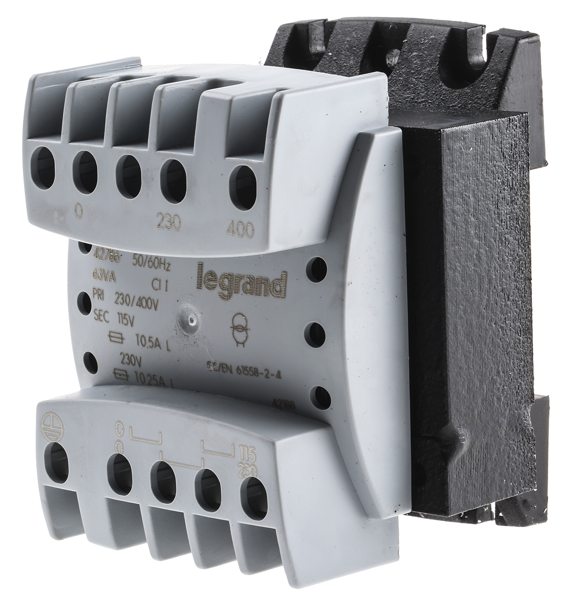 Legrand 63VA DIN Rail Transformer, 230 → 400V Primary, 115 → 230V Secondary